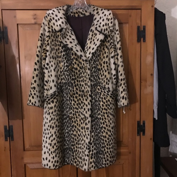 Late 50’s Early 60’s Vintage Leopard Coat EUC - Picture 7 of 16